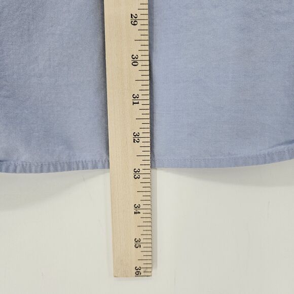 Duluth Trading Shirt Mens Large Fishing Button Down Casual Blue L Bamboo Rayon - Picture 8 of 12